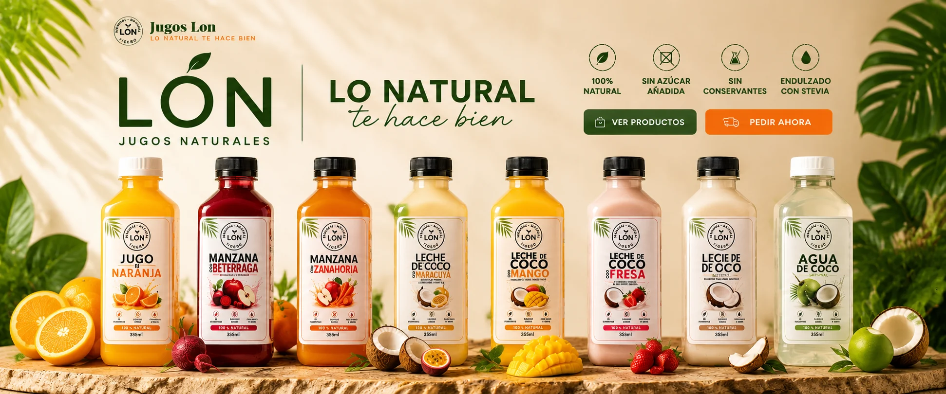 Jugos Lon - Lo natural te hace bien